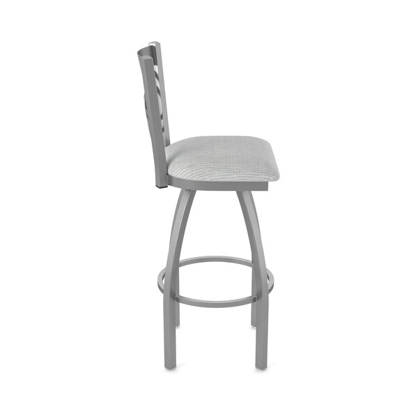 Holland Bar Stool Co 820 Catalina Stainless Steel 36in Swivel Bar Stool with Graph Alpine Seat - 82036SS020