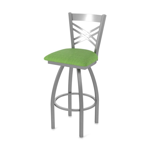 Holland Bar Stool Co 820 Catalina Stainless Steel 36in Swivel Bar Stool with Graph Parrot Seat - 82036SS015