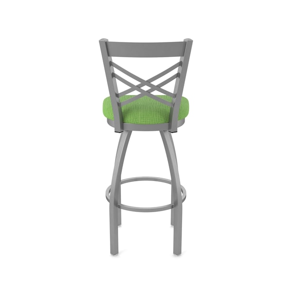 Holland Bar Stool Co 820 Catalina Stainless Steel 36in Swivel Bar Stool with Graph Parrot Seat - 82036SS015