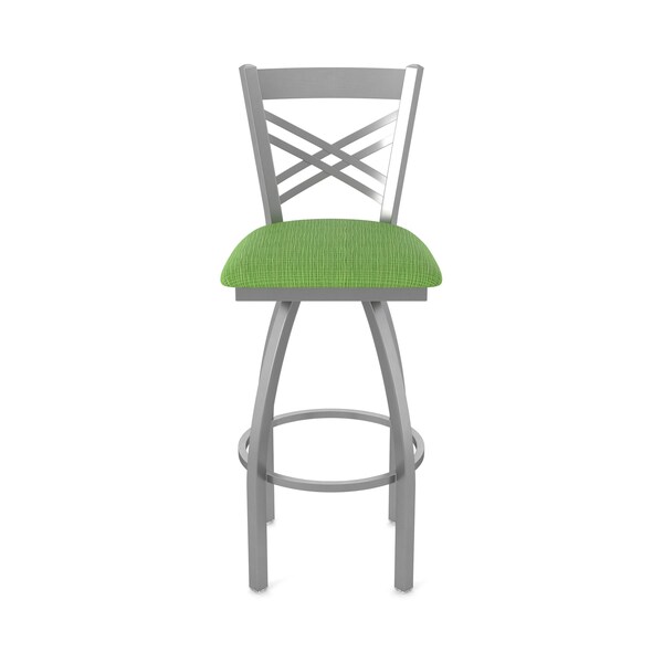 Holland Bar Stool Co 820 Catalina Stainless Steel 36in Swivel Bar Stool with Graph Parrot Seat - 82036SS015