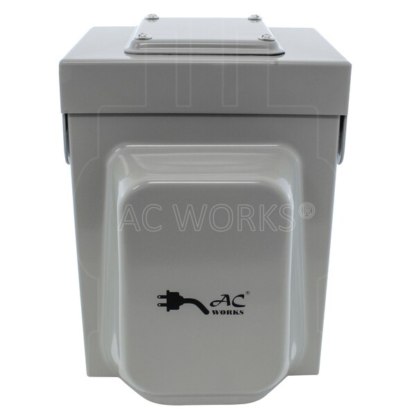 Ac Works L6-30 30A 250V 3-Prong Locking Heavy-Duty Industrial Inlet Box - ASL630PBX