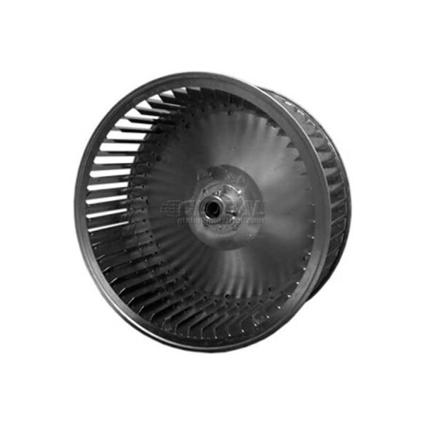 Lau Single Inlet Blower Wheel, 7-1/2in Dia., CCW, 1650 RPM, 1/2in Bore, 4inW, Galvanized - 020491-66