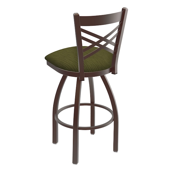 Holland Bar Stool Co 30" Swivel Bar Stool, Bronze Finish, Graph Parrot Seat - 82030BZ015