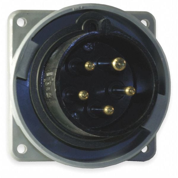 Hubbell IEC Pin and Sleeve Inlet, 30A, 347/600V - HBL530B5W