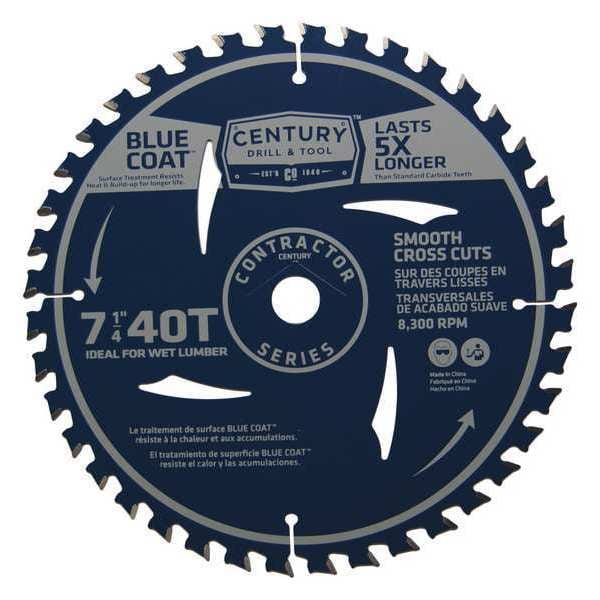 Century Drill & Tool 7-1/4", 40-Teeth Contractor Finishing Blade - 10206