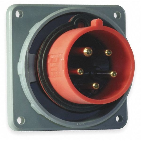 Hubbell IEC Pin and Sleeve Inlet, 20A, 277/480V - HBL520B7W