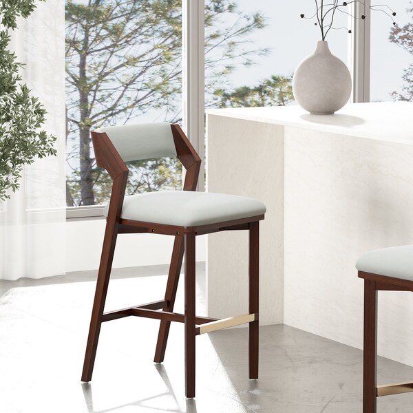 Manhattan Comfort Patricia Barstool in White Glacier - BS026-WH