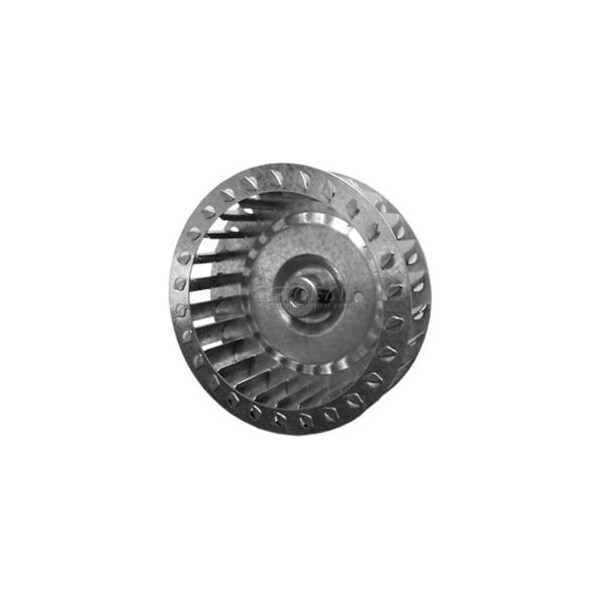 Lau Single Inlet Blower Wheel, 4-3/4" Dia., CW, 3450 RPM, 1/2" Bore, 2-1/16"W, Galvanized - 028957-25