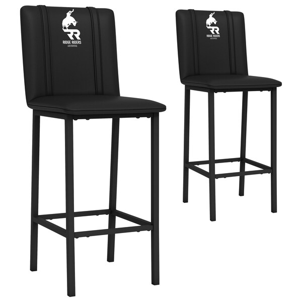 Dreamseat Bar Stool 500 with Arizona Ridge Riders Primary Logo, 2PK - XZ500BSDBLK-PSPBR0010A