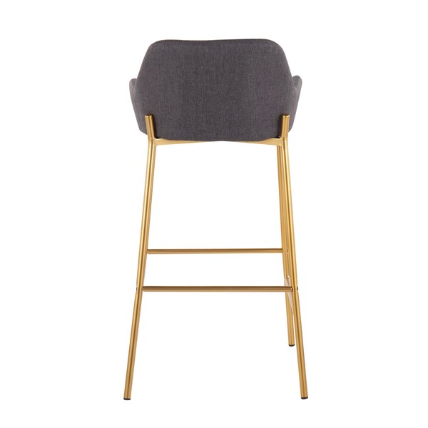 Lumisource Daniella Fixed-Height Bar Stool - Set of 2 PR - B30-DNLA2 AUCHAR2