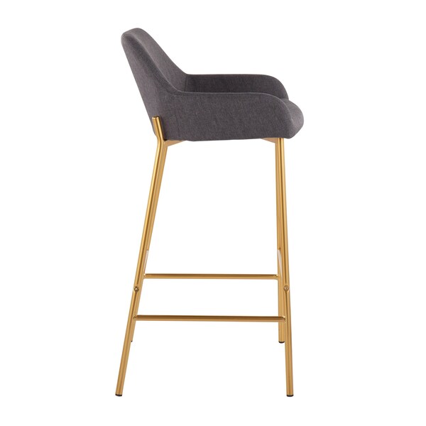 Lumisource Daniella Fixed-Height Bar Stool - Set of 2 PR - B30-DNLA2 AUCHAR2