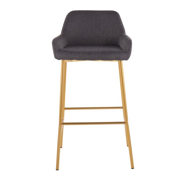 Lumisource Daniella Fixed-Height Bar Stool - Set of 2 PR - B30-DNLA2 AUCHAR2
