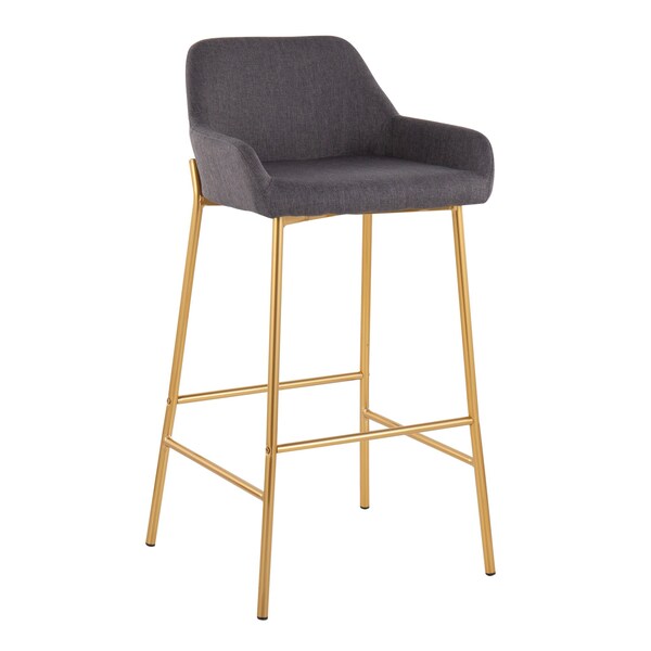 Lumisource Daniella Fixed-Height Bar Stool - Set of 2 PR - B30-DNLA2 AUCHAR2