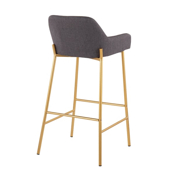 Lumisource Daniella Fixed-Height Bar Stool - Set of 2 PR - B30-DNLA2 AUCHAR2
