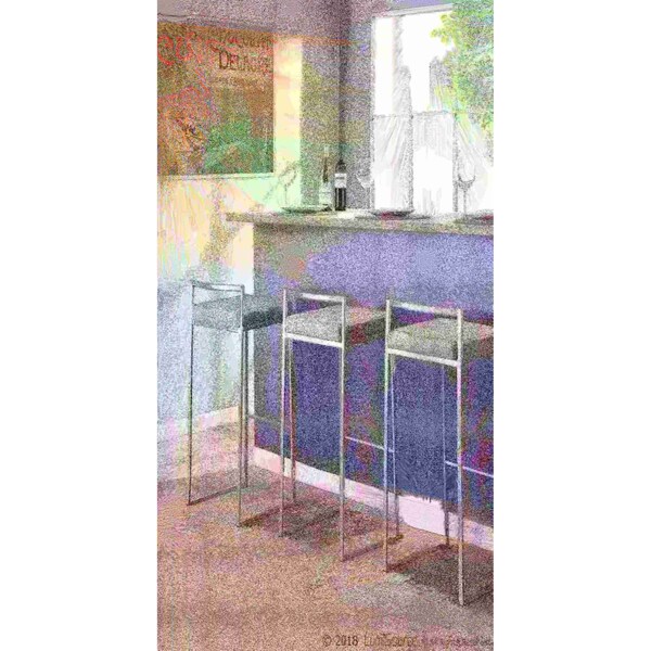 Lumisource Fuji Stacker Barstool - Set of 2 PR - B30-FUJI LGY2