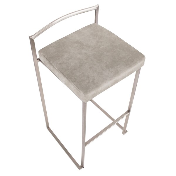 Lumisource Fuji Stacker Barstool - Set of 2 PR - B30-FUJI LGY2