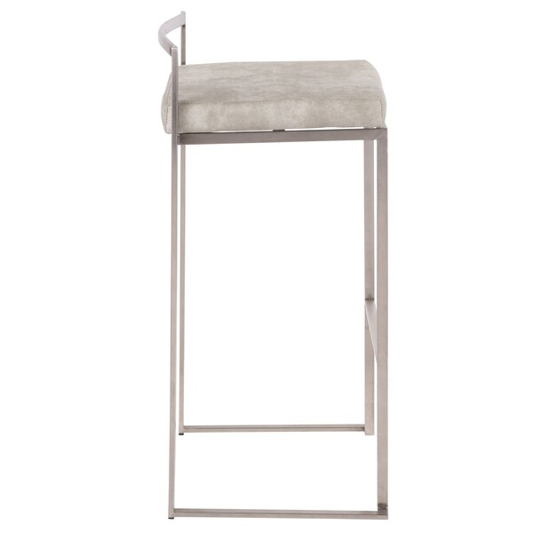 Lumisource Fuji Stacker Barstool - Set of 2 PR - B30-FUJI LGY2