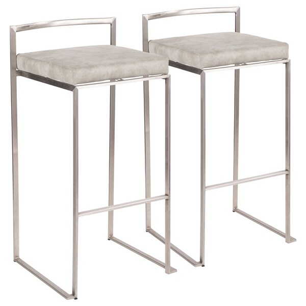 Lumisource Fuji Stacker Barstool - Set of 2 PR - B30-FUJI LGY2