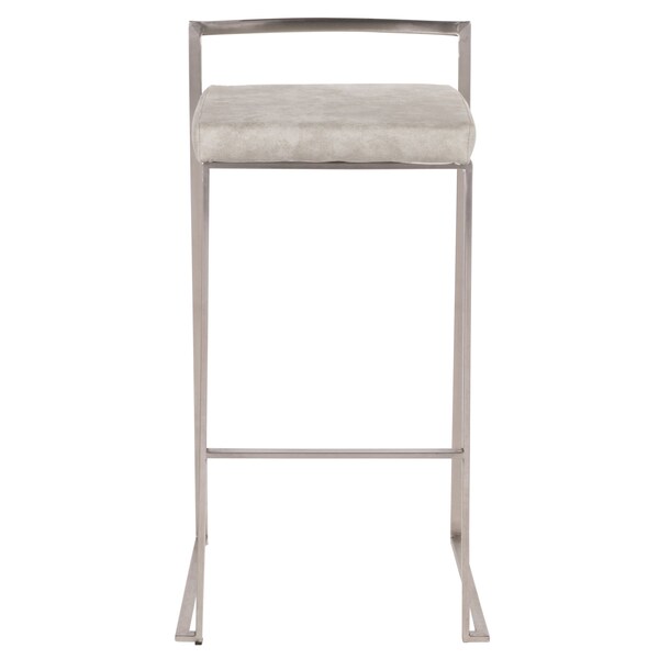 Lumisource Fuji Stacker Barstool - Set of 2 PR - B30-FUJI LGY2