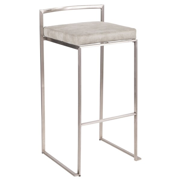 Lumisource Fuji Stacker Barstool - Set of 2 PR - B30-FUJI LGY2