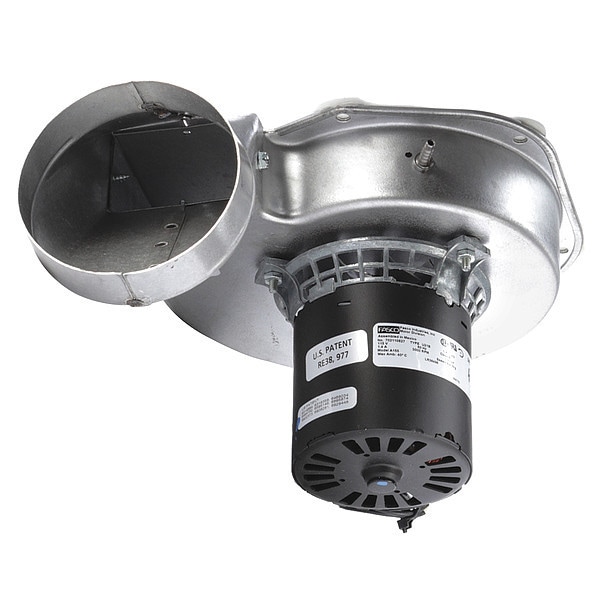 Fasco Draft Inducer Blower, 115, Steel, 6 5/32 in W, 8 1/2 in H, 4.9/3.85" Inlet and Outlet Dia. - A155