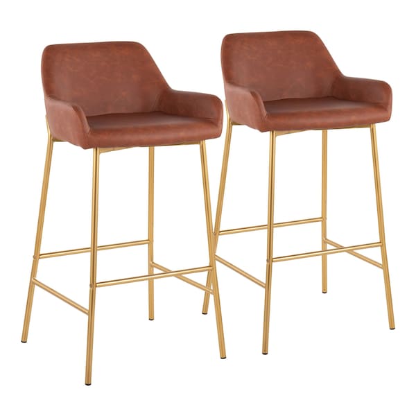 Lumisource Daniella Fixed-Height Bar Stool - Set of 2 PR - B30-DNLA2 AUPUCAM2
