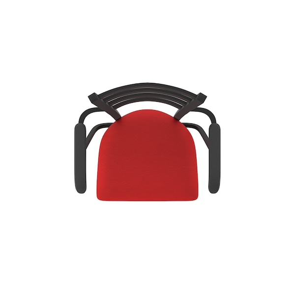 Holland Bar Stool Co Jackie with Arms 30 in. Swivel Bar Stool with Black Wrinkle Finish and Canter Red Seat - 415