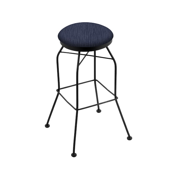 Holland Bar Stool Co 30" Swivel Bar Stool, Black Wrinkle, Graph Anchor Seat - 302030BW014