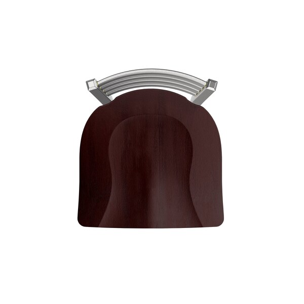 Holland Bar Stool Co 810 Contessa Stainless Steel 36in Swivel Bar Stool with Dark Cherry Maple Seat - 81036SSDCMPL
