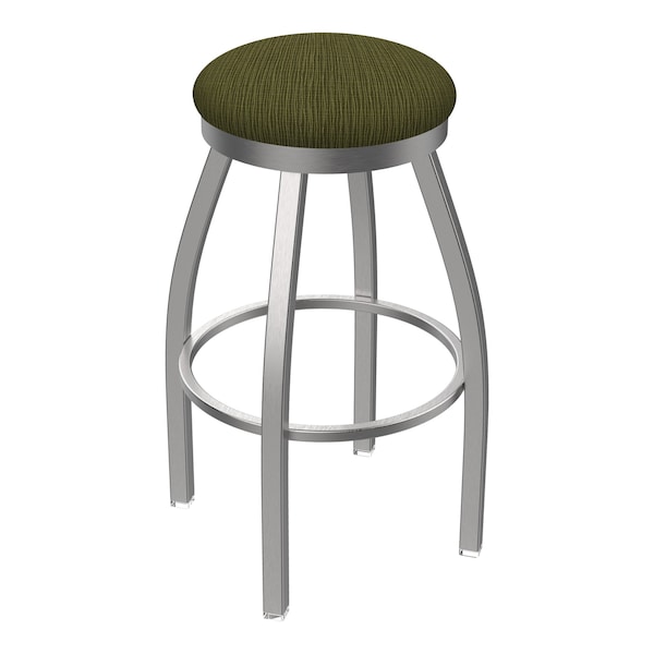 Holland Bar Stool Co 802 Misha Stainless Steel 36in Swivel Bar Stool with Graph Parrot Seat - 80236SS015