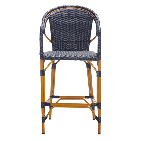Safavieh 22.5 x 25.5 x 46.5 in. California Bar Stool, Navy - PAT7535B