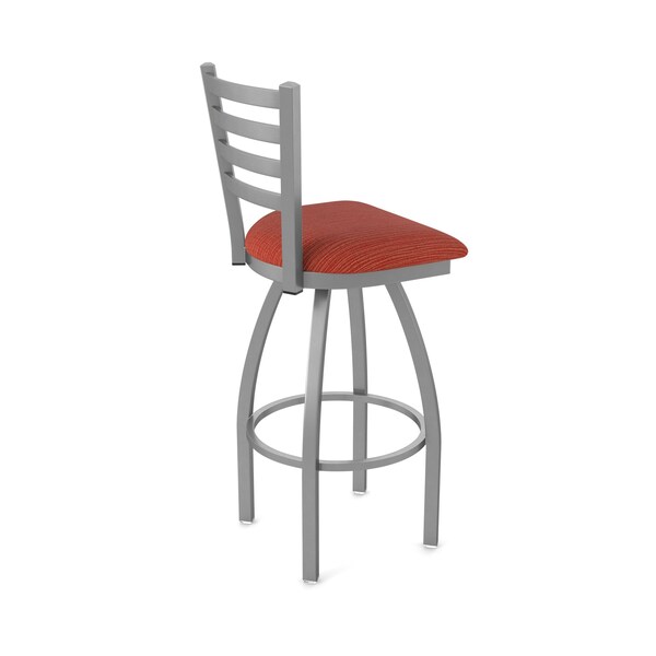 Holland Bar Stool Co 410 Jackie Stainless Steel 36in Swivel Bar Stool with Graph Poppy Seat - 41036SS021