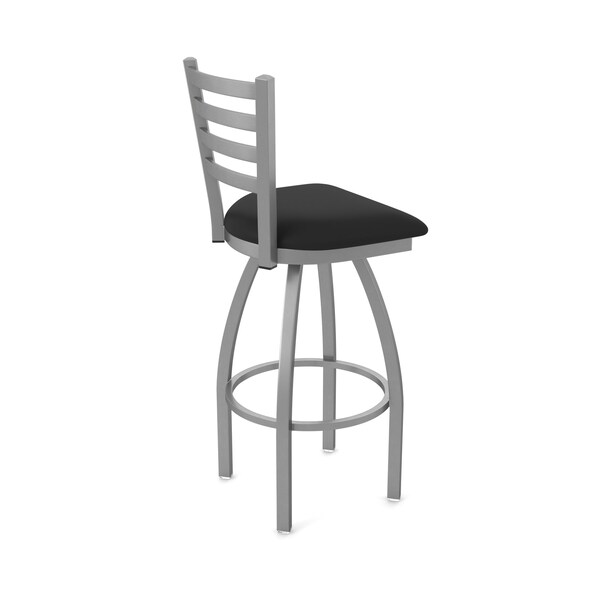 Holland Bar Stool Co 410 Jackie Stainless Steel 36in Swivel Bar Stool with Black Vinyl Seat - 41036SSBLKVINYL