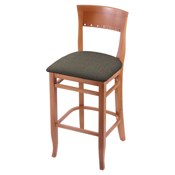 Holland Bar Stool Co 30" Bar Stool, Medium Finish, Graph Chalice Seat - 316030MED019