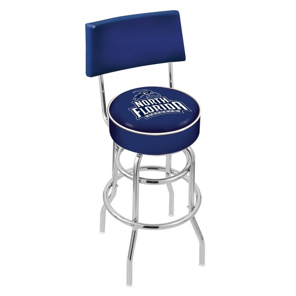 Holland Bar Stool Co 25" Chrome 2-Ring North Florida Swivel Bar Stool, Back - L7C425NORFLA