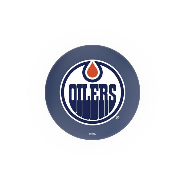 Holland Bar Stool Co 30" Chrome Edmonton Oilers Swivel Bar Stool, Accent Ring - L8C3C30EDMOIL