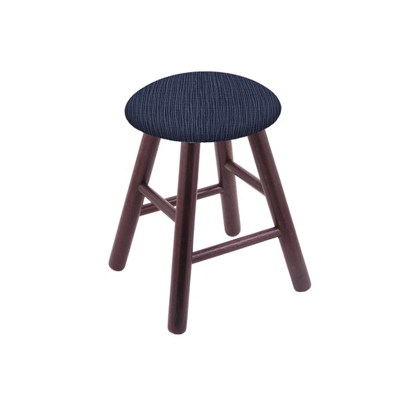 Holland Bar Stool Co Oak Vanity Stool, Dark Cherry Finish, Graph Tidal Seat - RC18OSDC014