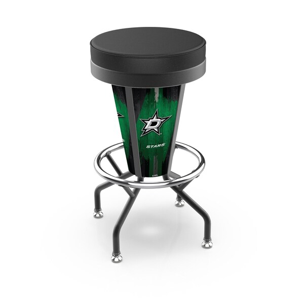 Holland Bar Stool Co Lighted Dallas Stars 30" Swivel Bar Stool - L500030DALSTABLKVINYL