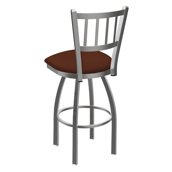 Holland Bar Stool Co 810 Contessa Stainless Steel 36in Swivel Bar Stool with Rein Adobe Seat - 81036SS023