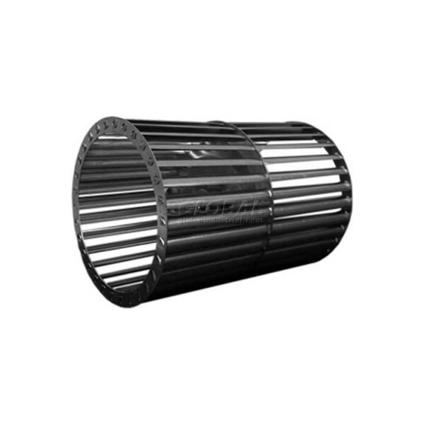 Lau Double Inlet Blower Wheel, 5-1/4in Dia., CCW, 3450 RPM, 1/2in Bore, 6-3/4inW, Aluminum - 028958-17