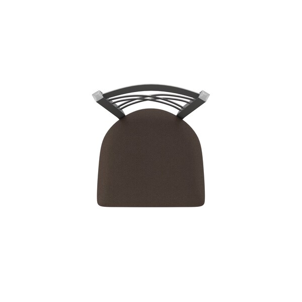 Holland Bar Stool Co 820 Catalina Stainless Steel 36in Swivel Bar Stool with Rein Coffee Seat - 82036SS025