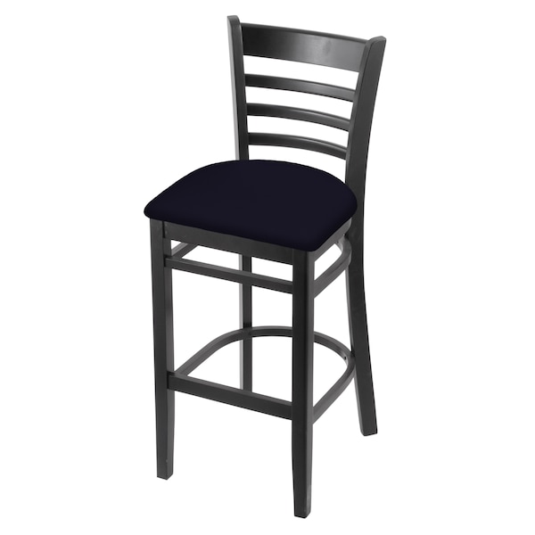 Holland Bar Stool Co 30" Bar Stool, Black Finish, Canter Twilight Seat - 314030BLK002