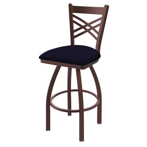 Holland Bar Stool Co 30" Swivel Bar Stool, Bronze Finish, Canter Twilight Seat - 82030BZ002