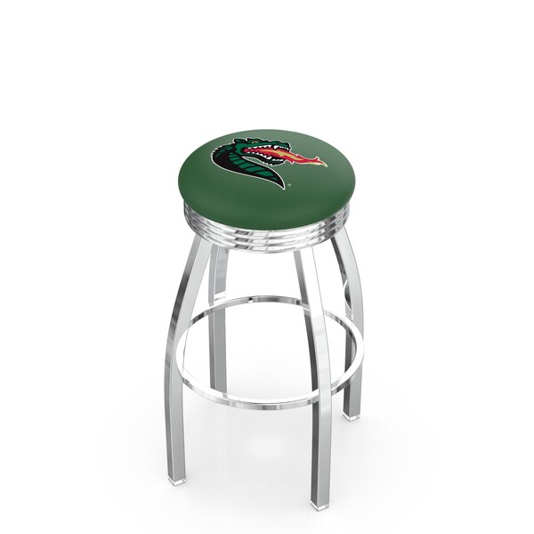 Holland Bar Stool Co 30" Chrome UAB Swivel Bar Stool, Accent Ring - L8C3C30ALABIR