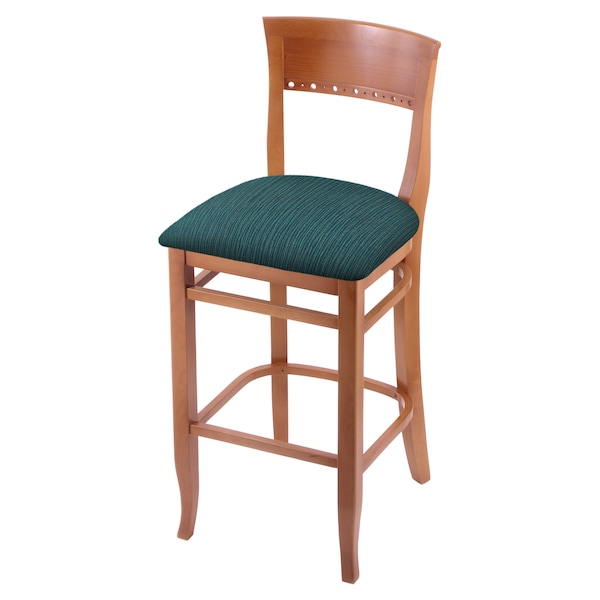 Holland Bar Stool Co 30" Bar Stool, Medium Finish, Graph Tidal Seat - 316030MED022