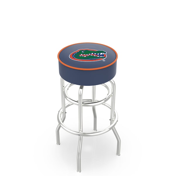 Holland Bar Stool Co 30" 4" Florida Cushion Seat, Double-Ring Chrome Swivel Bar Stool - L7C130FLORUN