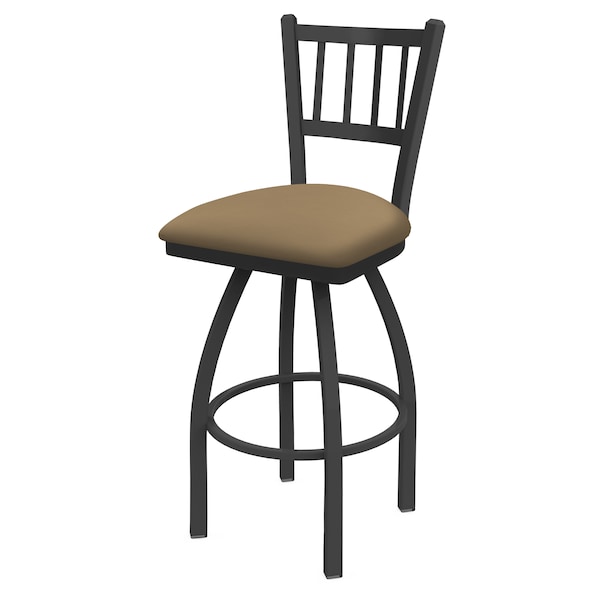 Holland Bar Stool Co 30" Swivel Bar Stool, Pewter Finish, Canter Sand Seat - 81030PW013