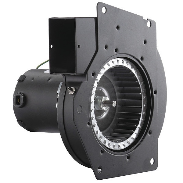 Fasco Draft Inducer, 230, Steel, 6 13/64 in W, 8 37/64 in H, 4.9/1.75x2.75 Inlet and Outlet Dia. - A148