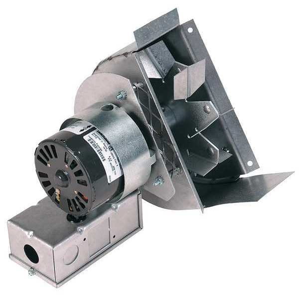 Field Controls Draft Inducer, 115, Galvanized Steel, 9 3/16 in W, 6 7/16 in H, 8 to 12 Inlet and Outlet Dia. - DI-2