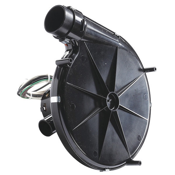 Fasco Draft Inducer Blower, 115, Plastic, 11 37/64 in W, 11 33/64 in H, 1.25/2.40" Inlet and Outlet Dia. - A173